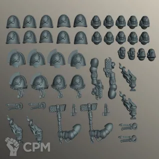 Описание картинки Битцы Саламандры | Salamanders Primaris Upgrades от W1L50n по цене 300руб | Свободный Рынок Миниатюр - СРМ