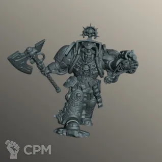 Описание картинки Библиарий В Броне Терминатора | Librarian in terminator armor от W1L50n по цене 300руб | Свободный Рынок Миниатюр - СРМ