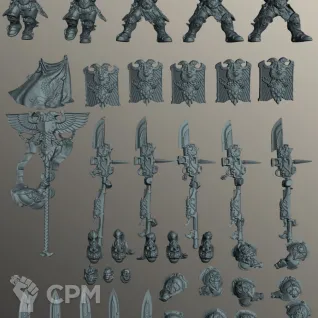 Описание картинки Комбат Патруль Кустодианцы | Combat Patrol: Adeptus Custodes от W1L50n по цене 2 800руб | Свободный Рынок Миниатюр - СРМ
