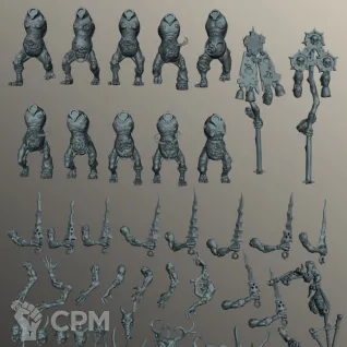 Описание картинки Чумоносцы | Plaguebearers от W1L50n по цене 1 300руб | Свободный Рынок Миниатюр - СРМ