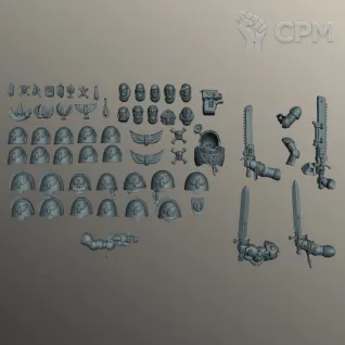 Описание картинки Битцы Кровавые Ангелы | Blood Angels Upgrades 2025 от W1L50n по цене 300руб | Свободный Рынок Миниатюр - СРМ