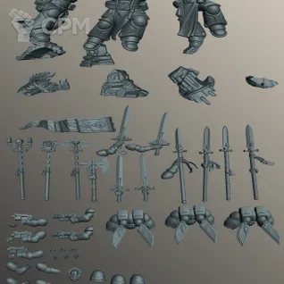 Описание картинки Сангвинарная Гвардия | Sanguinary Guard от W1L50n по цене 900руб | Свободный Рынок Миниатюр - СРМ