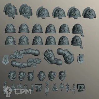 Описание картинки Имперские Кулаки Битцы | Imperial Fists Upgrades от W1L50n по цене 300руб | Свободный Рынок Миниатюр - СРМ