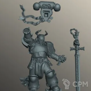 Описание картинки Чемпион Императора | Emperor's Champion от W1L50n по цене 300руб | Свободный Рынок Миниатюр - СРМ