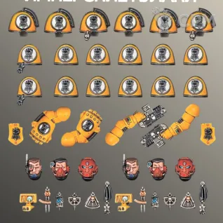 Описание картинки Имперские Кулаки Битцы | Imperial Fists Upgrades от W1L50n по цене 300руб | Свободный Рынок Миниатюр - СРМ