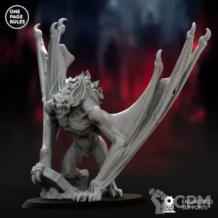 Описание картинки Varghulf Courtier от MrMetalHorror по цене 550руб | Свободный Рынок Миниатюр - СРМ
