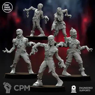 Описание картинки Deadwalker Zombies - 10 Штук от MrMetalHorror по цене 650руб | Свободный Рынок Миниатюр - СРМ