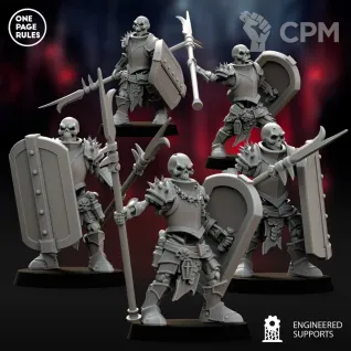 Описание картинки Grave Guard / Barrow Guard /Deathrattle Skeletons - 10 Штук от MrMetalHorror по цене 1 000руб | Свободный Рынок Миниатюр - СРМ