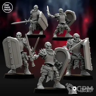 Описание картинки Grave Guard / Barrow Guard /Deathrattle Skeletons - 10 Штук от MrMetalHorror по цене 1 000руб | Свободный Рынок Миниатюр - СРМ