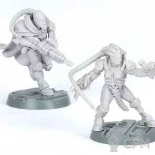 Описание картинки Van Saar Champions in Mesh and Flak Armour от Студия Лютье по цене 1 200руб | Свободный Рынок Миниатюр - СРМ