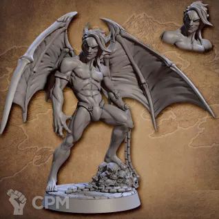 Описание картинки Fantasy Pin-up. Инкуб от Подземный человек по цене 320руб | Свободный Рынок Миниатюр - СРМ