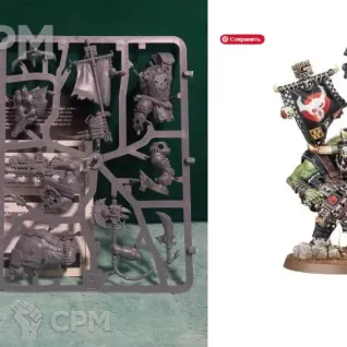 Описание картинки Armageddon: Orks Warboss от Xero по цене 1 200руб | Свободный Рынок Миниатюр - СРМ