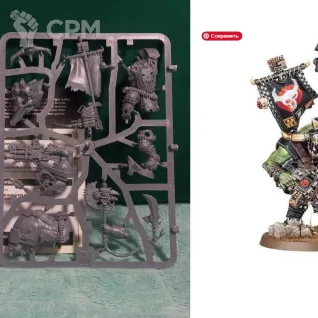 Описание картинки Armageddon: Orks Warboss от Xero по цене 1 200руб | Свободный Рынок Миниатюр - СРМ