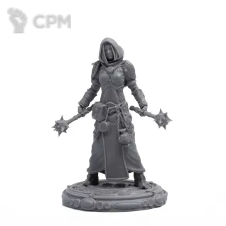 Описание картинки Female Warpriest 28mm от Fantasy Minis по цене 550руб | Свободный Рынок Миниатюр - СРМ