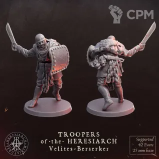 Описание картинки Velites · Berserkers от Manufactorum76 по цене 640руб | Свободный Рынок Миниатюр - СРМ