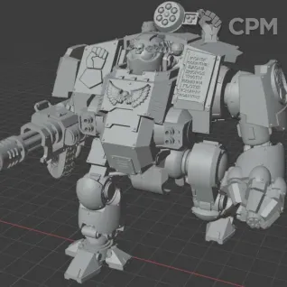 Описание картинки Imperial Fists Venerable Redemptor от MrMetalHorror по цене 1 000руб | Свободный Рынок Миниатюр - СРМ