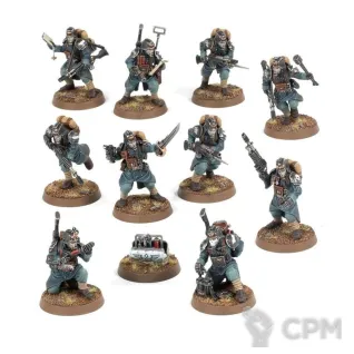 Описание картинки Veteran Guardsmen Death Korps of Krieg (Kill Team) от WebWay по цене 2 365руб | Свободный Рынок Миниатюр - СРМ