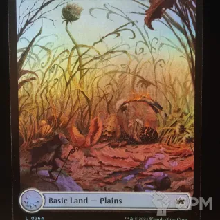 Описание картинки Plains (BLB Full Art Foil) от Барахолка Баллиоза по цене 200руб | Свободный Рынок Миниатюр - СРМ
