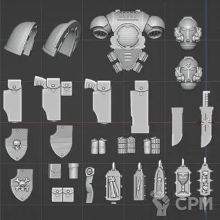 Описание картинки Intercessor squad от Три Ди Принт по цене 1 000руб | Свободный Рынок Миниатюр - СРМ