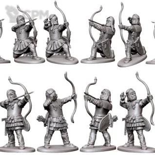 Описание картинки Persian Armoured Archers от Base 28 по цене 2 844руб | Свободный Рынок Миниатюр - СРМ