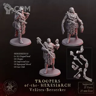 Описание картинки Velites · Berserkers от Manufactorum76 по цене 640руб | Свободный Рынок Миниатюр - СРМ