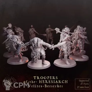 Описание картинки Velites · Berserkers от Manufactorum76 по цене 640руб | Свободный Рынок Миниатюр - СРМ