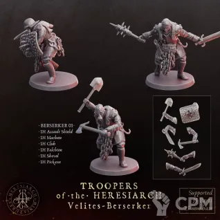 Описание картинки Velites · Berserkers от Manufactorum76 по цене 640руб | Свободный Рынок Миниатюр - СРМ