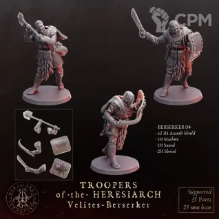 Описание картинки Velites · Berserkers от Manufactorum76 по цене 640руб | Свободный Рынок Миниатюр - СРМ