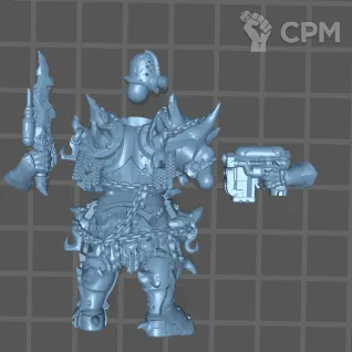 Описание картинки PLAGUE MARINE w/Plague knife &amp; Bolt pistol от 3Д печать миниатюр по цене 534руб | Свободный Рынок Миниатюр - СРМ