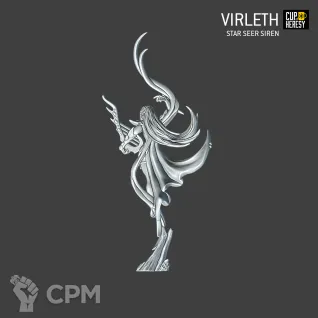 Описание картинки Virleth Star Seer Siren от Cup of Heresy по цене 265руб | Свободный Рынок Миниатюр - СРМ