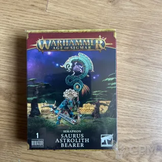 Описание картинки Saurus Astrolith Bearer от zurdo по цене 4 650руб | Свободный Рынок Миниатюр - СРМ