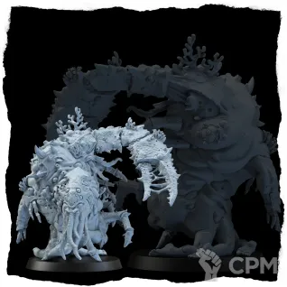 Описание картинки Миниатюра Отродье бездны, Chaos Spawn от Brother Ork по цене 1 740руб | Свободный Рынок Миниатюр - СРМ