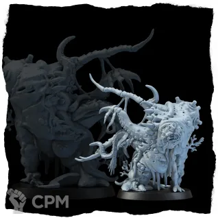 Описание картинки Миниатюра Отродье бездны, Chaos Spawn от Brother Ork по цене 1 740руб | Свободный Рынок Миниатюр - СРМ