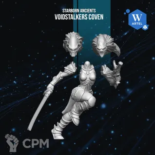 Описание картинки Voidstalkers Coven от Manufactorum76 по цене 1 700руб | Свободный Рынок Миниатюр - СРМ