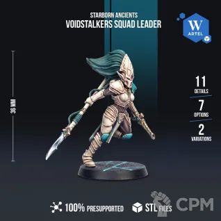 Описание картинки Voidstalkers Squad Leader от WebWay 3D по цене 350руб | Свободный Рынок Миниатюр - СРМ