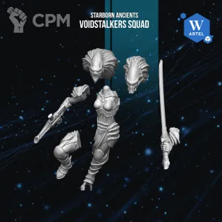 Описание картинки Voidstalkers Squad от Manufactorum76 по цене 800руб | Свободный Рынок Миниатюр - СРМ