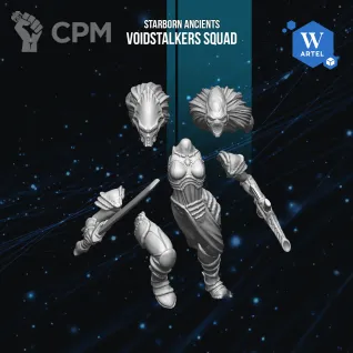 Описание картинки Voidstalkers Squad от Manufactorum76 по цене 800руб | Свободный Рынок Миниатюр - СРМ
