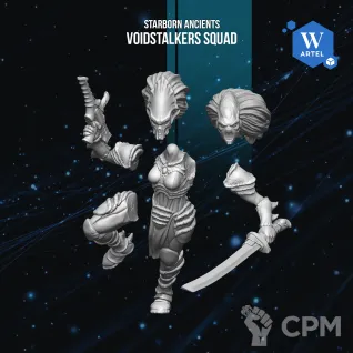 Описание картинки Voidstalkers Squad от Manufactorum76 по цене 800руб | Свободный Рынок Миниатюр - СРМ