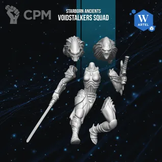 Описание картинки Voidstalkers Squad от Manufactorum76 по цене 800руб | Свободный Рынок Миниатюр - СРМ