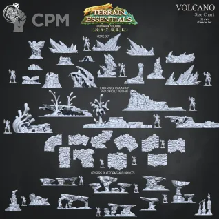 Описание картинки Volcano Core Set от Studio Cockatoo по цене 4 700руб | Свободный Рынок Миниатюр - СРМ