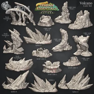Описание картинки Volcano Core Set от Studio Cockatoo по цене 4 700руб | Свободный Рынок Миниатюр - СРМ