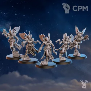 Описание картинки Seraphim Squad от Лаборатория хаоса по цене 600руб | Свободный Рынок Миниатюр - СРМ