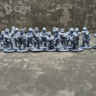 Описание картинки Bolt Action German Infantry Немецкая пехота 01 от Silver Pendulum по цене 1 150руб | Свободный Рынок Миниатюр - СРМ