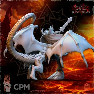 Описание картинки Vrolok on Manticore от Naggaroth Night по цене 3 500руб | Свободный Рынок Миниатюр - СРМ