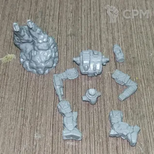 Описание картинки Thunderbolt TDR-5SE (65 тонн) от Dwarf Pirate Foundry по цене 450руб | Свободный Рынок Миниатюр - СРМ