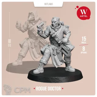 Описание картинки Rogue Doctor от Manufactorum76 по цене 160руб | Свободный Рынок Миниатюр - СРМ