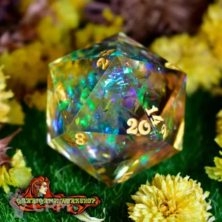 Описание картинки Радужная Магия. Монокуб d20 (34 мм.) от Gabrigame_Terrain по цене 950руб | Свободный Рынок Миниатюр - СРМ