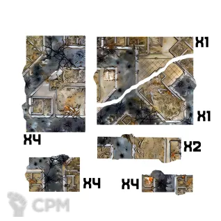 Описание картинки Футпринты - подложки для террейна (11ed GW layout) от WebWay Аксессуары по цене 1 950руб | Свободный Рынок Миниатюр - СРМ