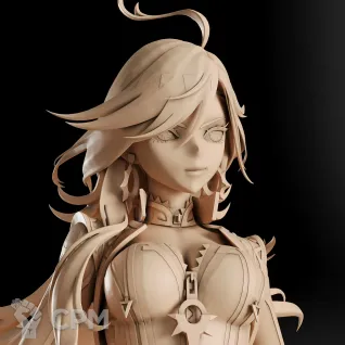 Описание картинки Mavuika on Bike Фигурка (Genshin Impact) от GAS3TXD  по цене 4 300руб | Свободный Рынок Миниатюр - СРМ