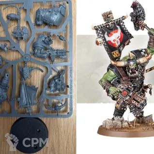 Описание картинки Orks Warboss Armageddon от zurdo по цене 1 500руб | Свободный Рынок Миниатюр - СРМ